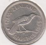 33-98 Новая Зеландия 6 пенсов 1965г. 