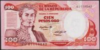 Колумбия 100 песо 1984г. P.426a(2) - UNC-