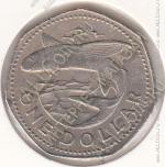22-150 Барбадос 1 доллар 1979г. КМ # 14.1 медно-никелевая 6,32гр. 28мм