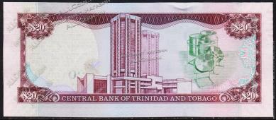 Банкнота Тринидад и Тобаго 20 долларов 2006 (2014 года.) P.49А - UNC - Банкнота Тринидад и Тобаго 20 долларов 2006 (2014 года.) P.49А - UNC