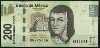 Банкнота Мексика 200 песо 2007 года. P.125в - UNC "С"