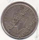 4-128 Восточная Африка 50 центов 1937 г. KM# 27Н Серебро 3.8879 гр. 