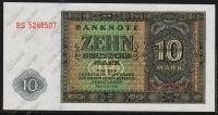 Банкнота ГДР (Германия) 10 марок 1948 года. P.12в - UNC 