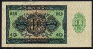 Банкнота ГДР (Германия) 10 марок 1948 года. P.12в - UNC  - Банкнота ГДР (Германия) 10 марок 1948 года. P.12в - UNC 