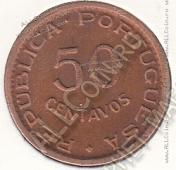 23-70 Ангола 50 сентаво 1954г. КМ # 75 бронза 4,0гр. 20мм - 23-70 Ангола 50 сентаво 1954г. КМ # 75 бронза 4,0гр. 20мм