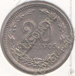 32-143 Аргентина 20 сентаво 1938г. КМ # 36 медно-никелевая 4,0гр. 21,5мм