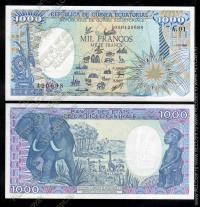 Экваториальная Гвинея 1000 франков 1985г.Р.21 UNC 