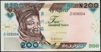 Банкота Нигерия 200 найра 2015г. P.NEW - UNC - Банкота Нигерия 200 найра 2015г. P.NEW - UNC