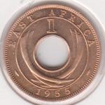 30-11 Восточная Африка 1 цент 1955г. UNC