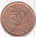 23-71 Ангола 50 сентаво 1961г. КМ # 75 UNC бронза 4,0гр. 20мм