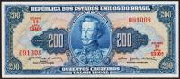 Банкнота Бразилия 200 крузейро 1964 года. P.171в - UNC