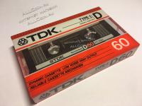 Аудио Кассета TDK D 60 1986 год.  / Япония /