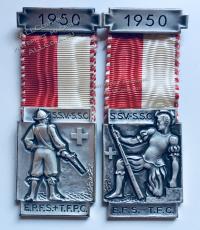 #076 Швейцария спорт Медаль Знаки