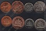 Тринидад и Тобаго набор 4 монеты (арт180)*
