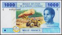 Чад 1000 франков 2004г. P.607C.с - UNC