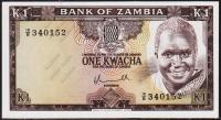 Замбия 1 квача 1976г. P.19 UNC