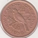 33-151 Новая Зеландия 1 пенни 1950г. Бронза