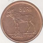 5-4 Норвегия 5 эре 1969г. Бронза