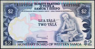 Западный Самоа 2 тала 1980г. Р.20 UNC - Западный Самоа 2 тала 1980г. Р.20 UNC