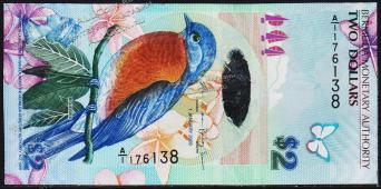 Бермуды 2 доллара 2009(12)г. P.57в - UNC - Бермуды 2 доллара 2009(12)г. P.57в - UNC