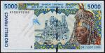 Сенегал 5000 франков 2002г. P.713Kl - UNC