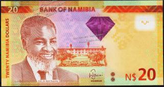 Намибия 20 долларов 2013г. P.12в - UNC - Намибия 20 долларов 2013г. P.12в - UNC