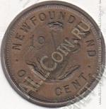 23-169 Ньюфаундленд 1 цент 1943 г. КМ # 18 бронза 3,2гр. 19мм