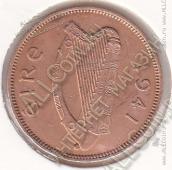 28-127 Ирландия 1/2 пенни 1941г. КМ # 10 бронза 5,67гр. 25,5мм - 28-127 Ирландия 1/2 пенни 1941г. КМ # 10 бронза 5,67гр. 25,5мм