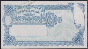 Аргентина 50 центаво 1948-50г. P.256(1) - UNC - Аргентина 50 центаво 1948-50г. P.256(1) - UNC