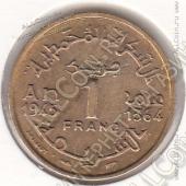 32-71 Марокко 1 франк 1945г. Y # 41 алюминий-бронза - 32-71 Марокко 1 франк 1945г. Y # 41 алюминий-бронза
