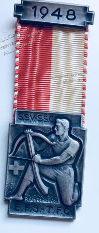 #078 Швейцария спорт Медаль Знаки