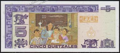Гватемала 5 кетцаль 1994г. P.92 UNC - Гватемала 5 кетцаль 1994г. P.92 UNC