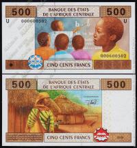 Камерун (Центр. Африка) 500фр. 2002г. P.206U(1) - UNC