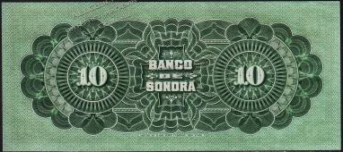 Мексика SANORA 10 песо 1914г. P.S420r - UNC - Мексика SANORA 10 песо 1914г. P.S420r - UNC