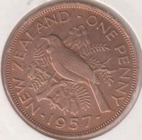 33-174 Новая Зеландия 1 пенни 1957г. Бронза