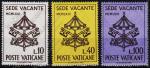 Ватикан 3 марки п/с 1963г. 362-64**