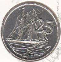 35-161 Каймановы Острова 25 центов 2008г.