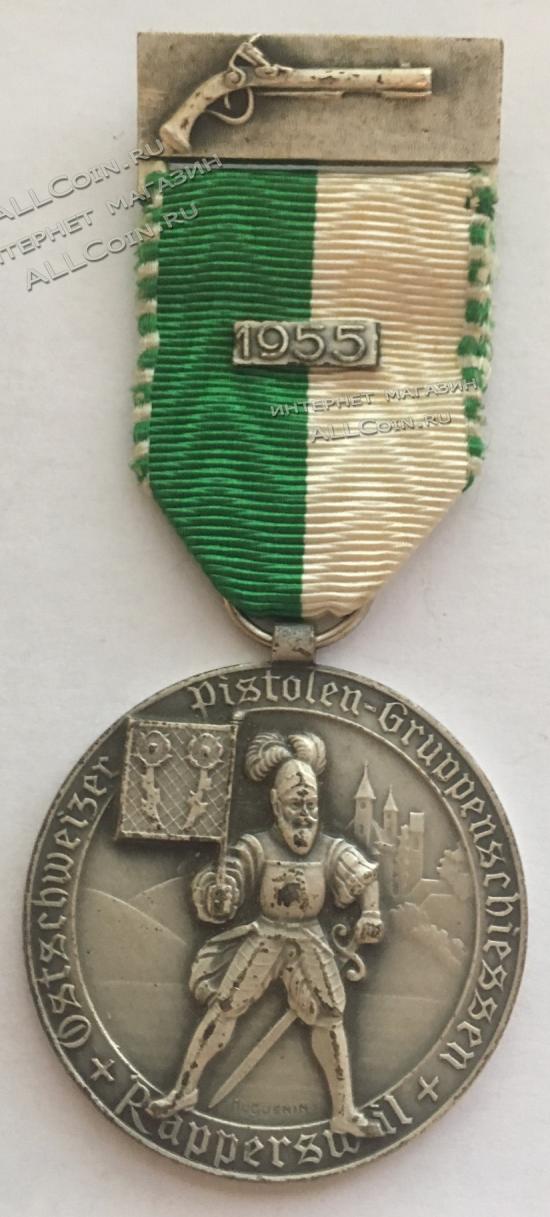 #183 Швейцария спорт Медаль Знаки 