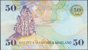 Банкнота Лесото 50 малоти 1989 года. P.13 UNC - Банкнота Лесото 50 малоти 1989 года. P.13 UNC