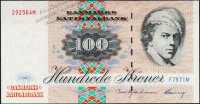 Банкнота Дания 100 крон 1997 года. P.54g(F7) - UNC