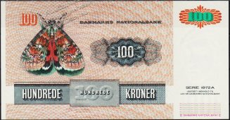 Банкнота Дания 100 крон 1997 года. P.54g(F7) - UNC - Банкнота Дания 100 крон 1997 года. P.54g(F7) - UNC