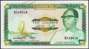 Гамбия 10 даласи 1987г. P.10в - UNC - Гамбия 10 даласи 1987г. P.10в - UNC