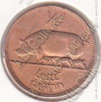 28-129 Ирландия 1/2 пенни 1943г. КМ # 10 бронза 5,67гр. 25,5мм