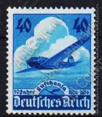  Германия Рейх 1 марка п/с 1936г №А54** АВИА