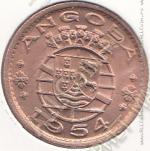 33-6 Ангола 50 сентаво 1954г. КМ # 75 UNC бронза 4,0гр. 20мм
