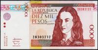 Колумбия 10000 песо 22.08.2012г. P.453p - UNC
