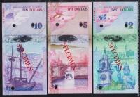 Бермуды комплект 6 банкнот 2009г. UNC - SPECIMEN