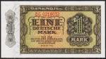 Банкнота ГДР (Германия) 1 марка 1948 года. P.9в - UNC 