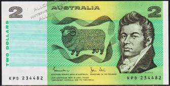 Австралия 2 доллара 1983г. P.43d - UNC - Австралия 2 доллара 1983г. P.43d - UNC