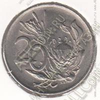 22-69 Южная Африка 20 центов 1978г. КМ # 86 никель 6,0гр. 24,2мм